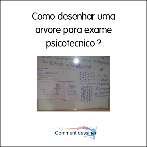 Como desenhar uma arvore para exame psicotecnico